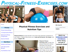 Tablet Screenshot of physical-fitness-exercises.com